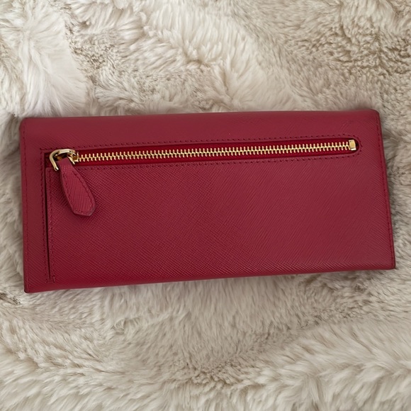 💕 AUTHENTIC PRADA rose pink gold large wallet - Picture 4 of 15